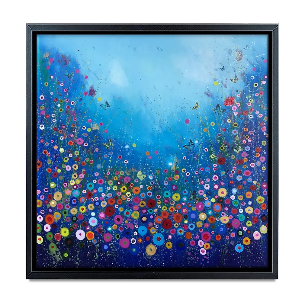 Let Me Love You Blue Canvas Print Let Me Love You Blue Canvas Print wall art product Laure Bury