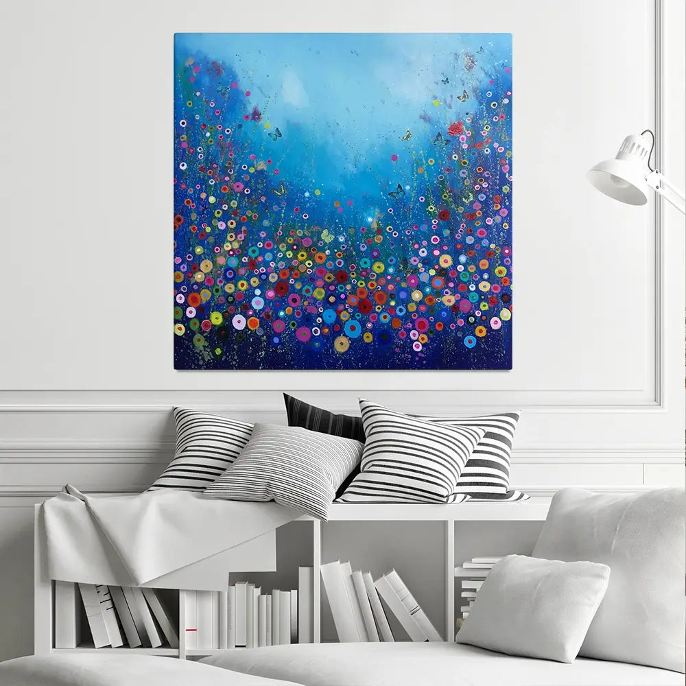Let Me Love You Blue Canvas Print Let Me Love You Blue Canvas Print wall art product Laure Bury