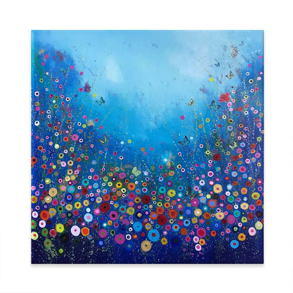 Let Me Love You Blue Canvas Print Let Me Love You Blue Canvas Print wall art product Laure Bury