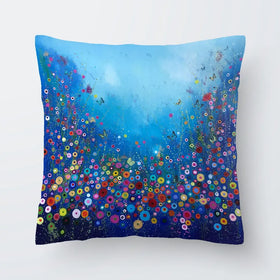 Let Me Love You Blue Cushion Let Me Love You Blue Cushion wall art product Laure Bury