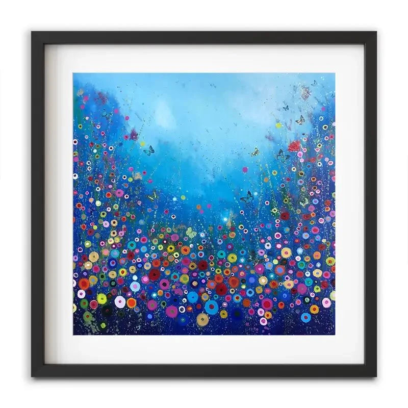 Let Me Love You Blue Framed Art Print Let Me Love You Blue Framed Art Print wall art product Laure Bury