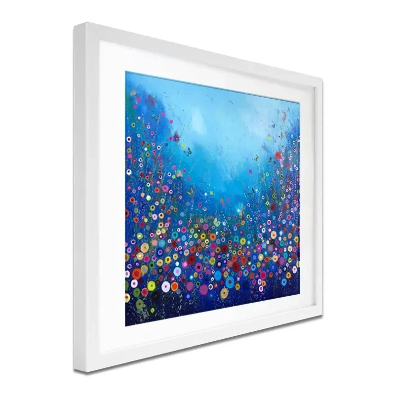 Let Me Love You Blue Framed Art Print Let Me Love You Blue Framed Art Print wall art product Laure Bury