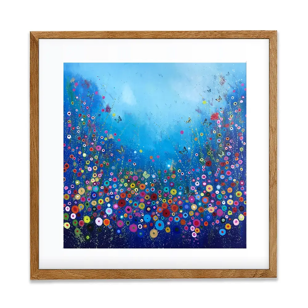 Let Me Love You Blue Framed Art Print Let Me Love You Blue Framed Art Print wall art product Laure Bury
