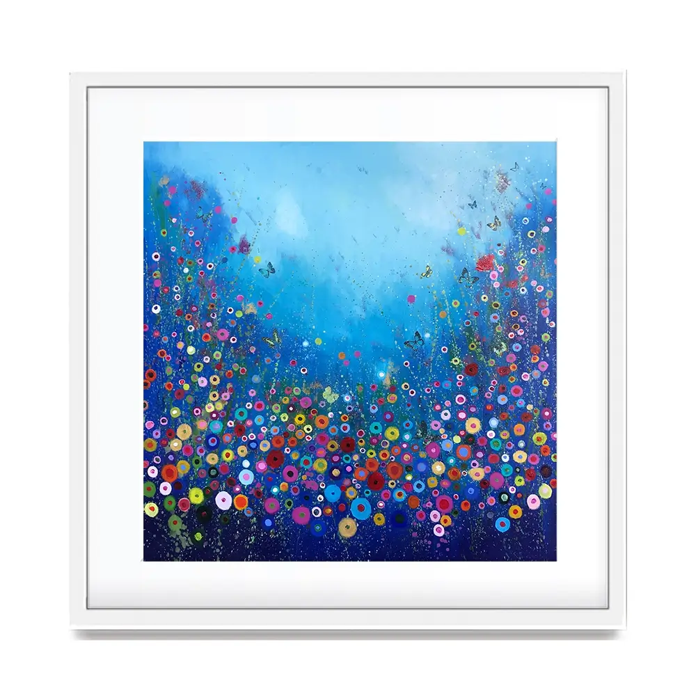 Let Me Love You Blue Framed Art Print Let Me Love You Blue Framed Art Print wall art product Laure Bury