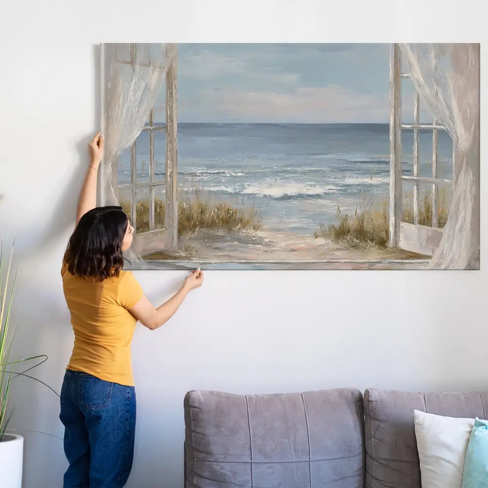 Let's Go To The Beach Oversized Canvas Print Let's Go To The Beach Oversized Canvas Print wall art product Art Print Shop