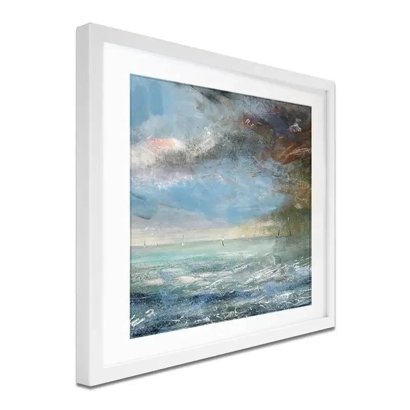 Light And Dark Sea Framed Art Print Light And Dark Sea Framed Art Print wall art product Craig Askew
