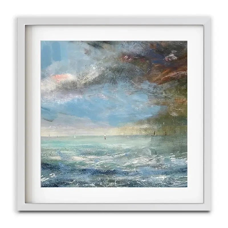 Light And Dark Sea Framed Art Print Light And Dark Sea Framed Art Print wall art product Craig Askew