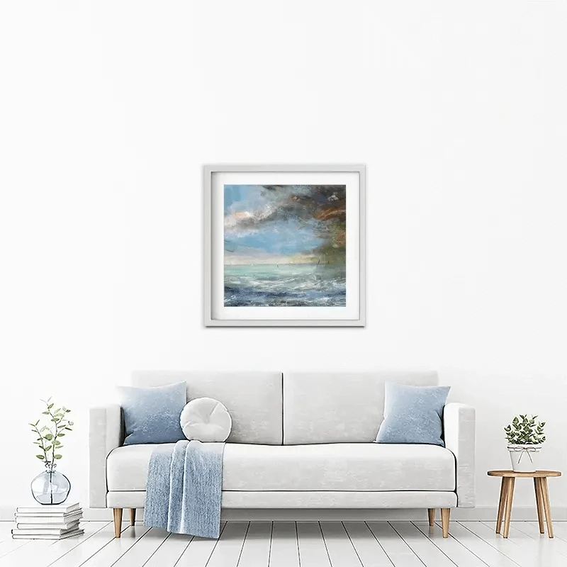 Light And Dark Sea Framed Art Print Light And Dark Sea Framed Art Print wall art product Craig Askew