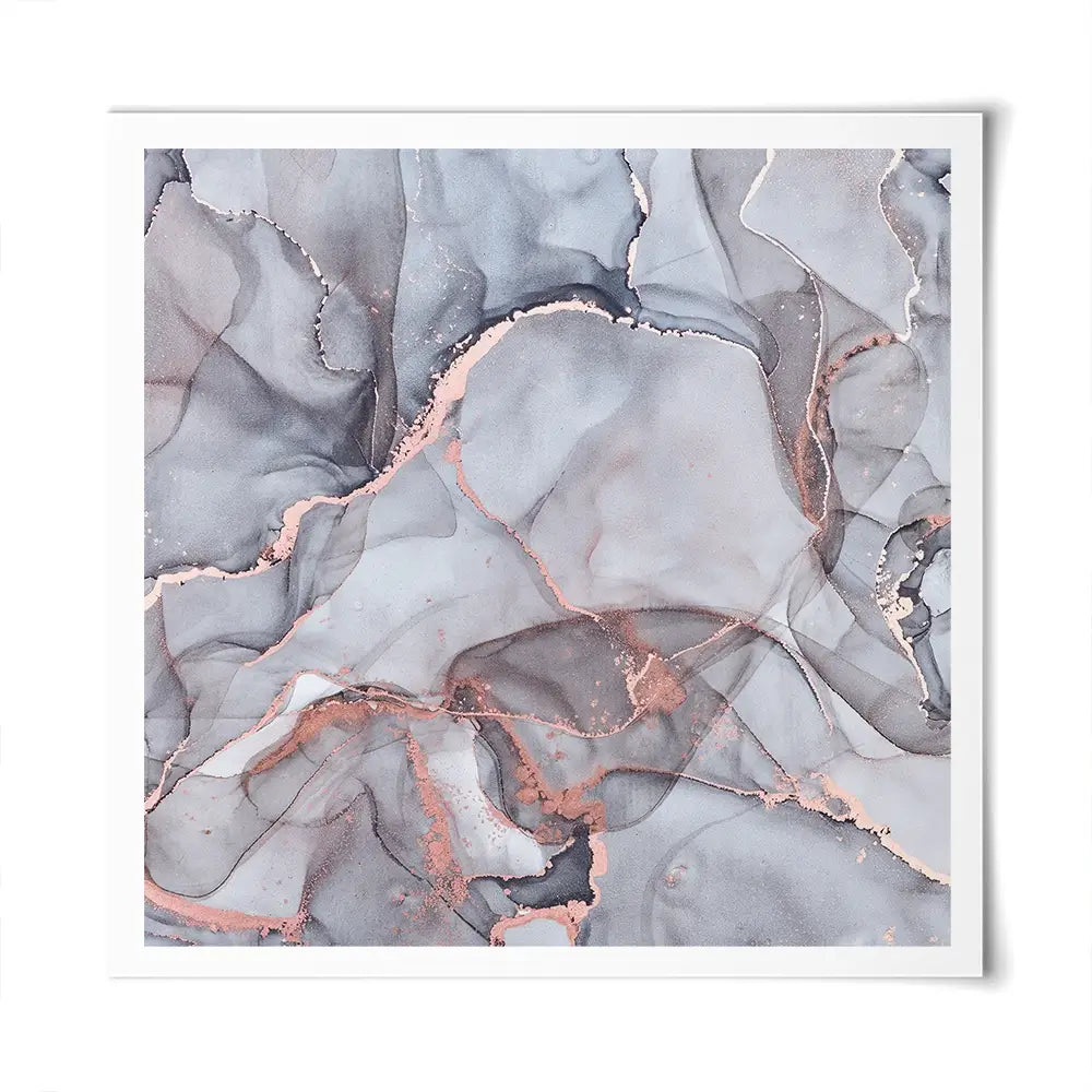 Light Grey Marble Square Art Print Light Grey Marble Square Art Print wall art product Art Print Shop