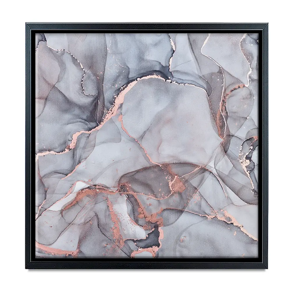 Light Grey Marble Square Canvas Print Light Grey Marble Square Canvas Print wall art product Art Print Shop