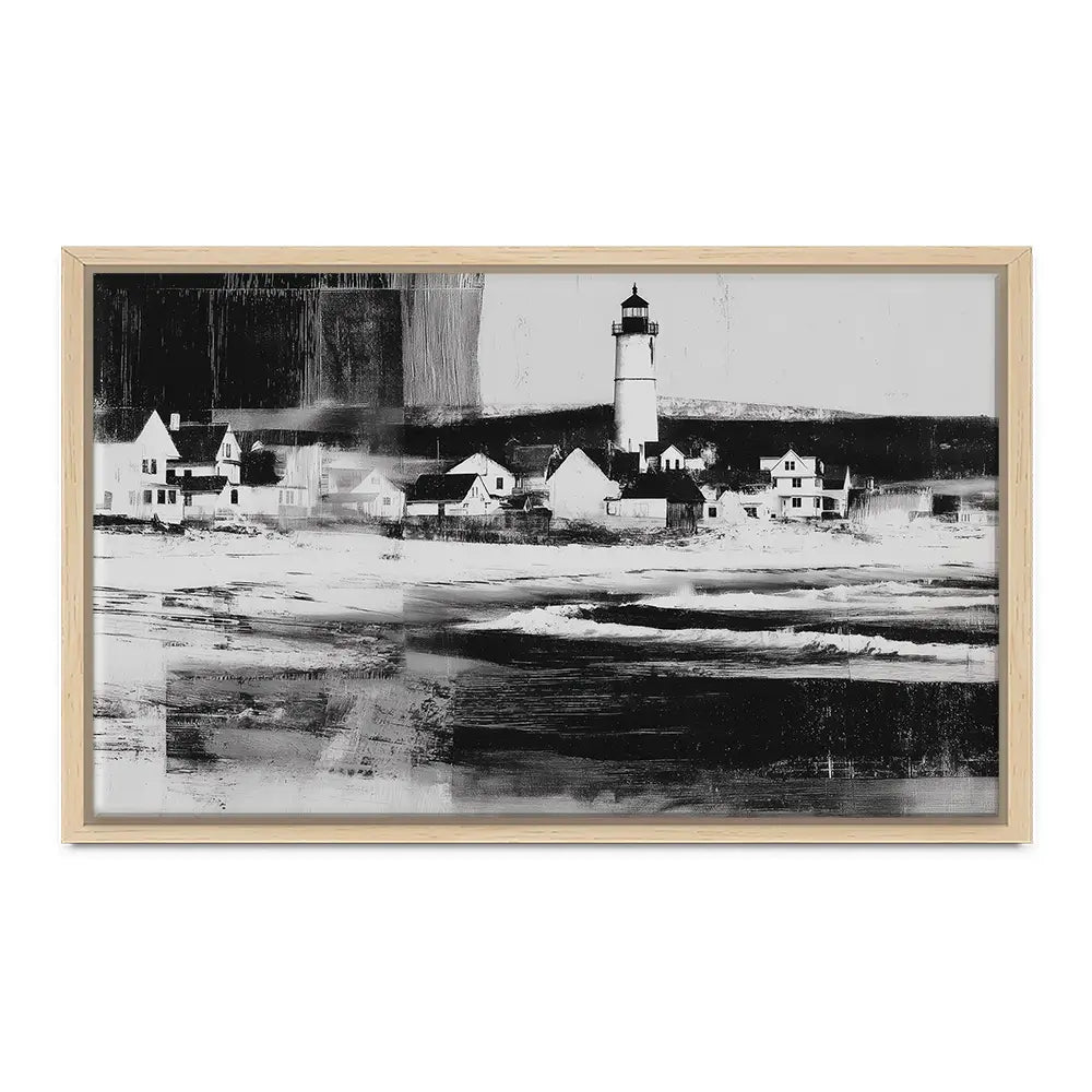 Lighthouse By The Ocean Canvas Print Lighthouse By The Ocean Canvas Print wall art product Chromatic Storm Studio