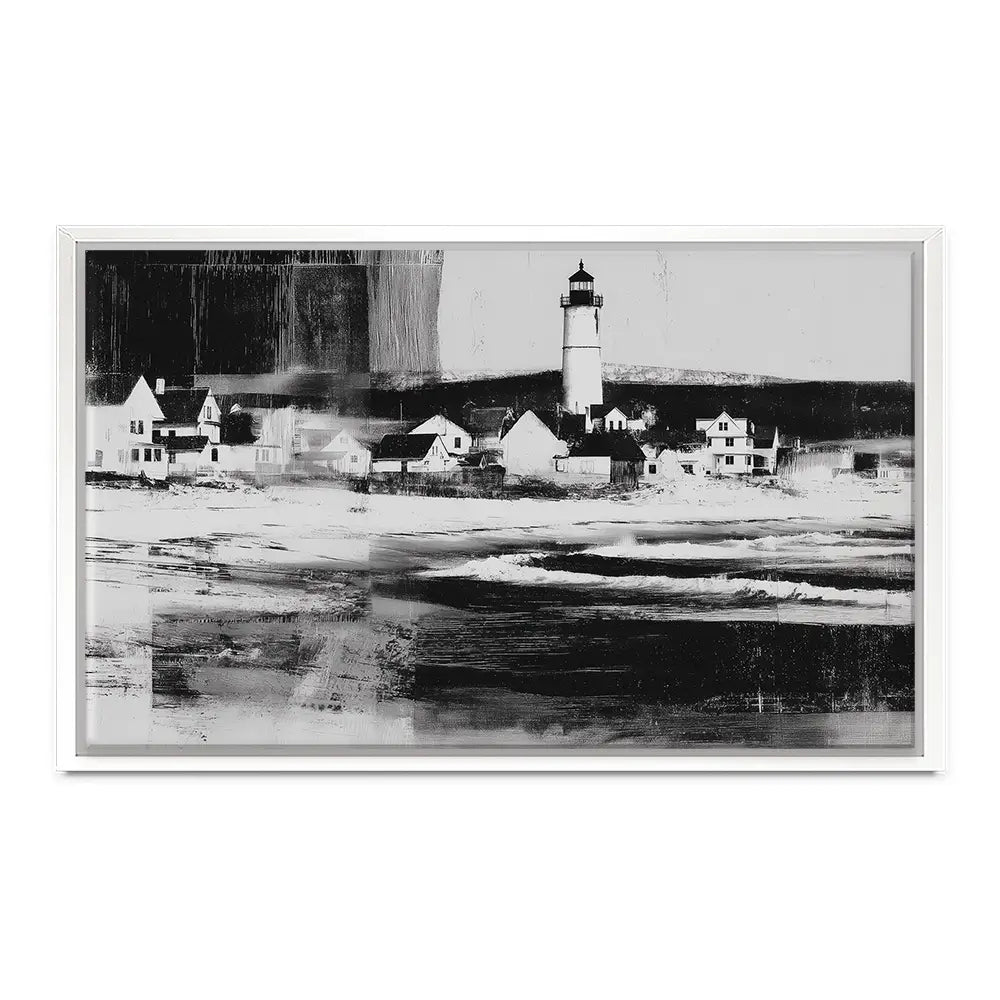 Lighthouse By The Ocean Canvas Print Lighthouse By The Ocean Canvas Print wall art product Chromatic Storm Studio