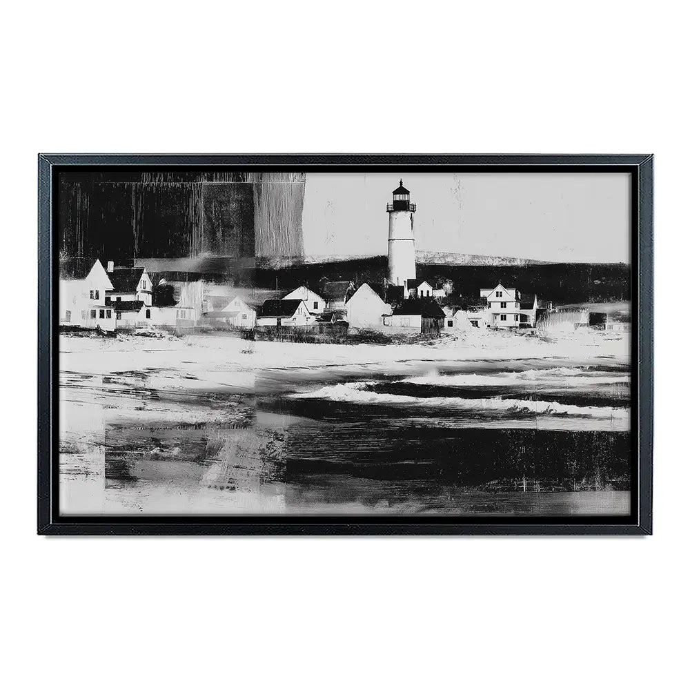 Lighthouse By The Ocean Canvas Print Lighthouse By The Ocean Canvas Print wall art product Chromatic Storm Studio