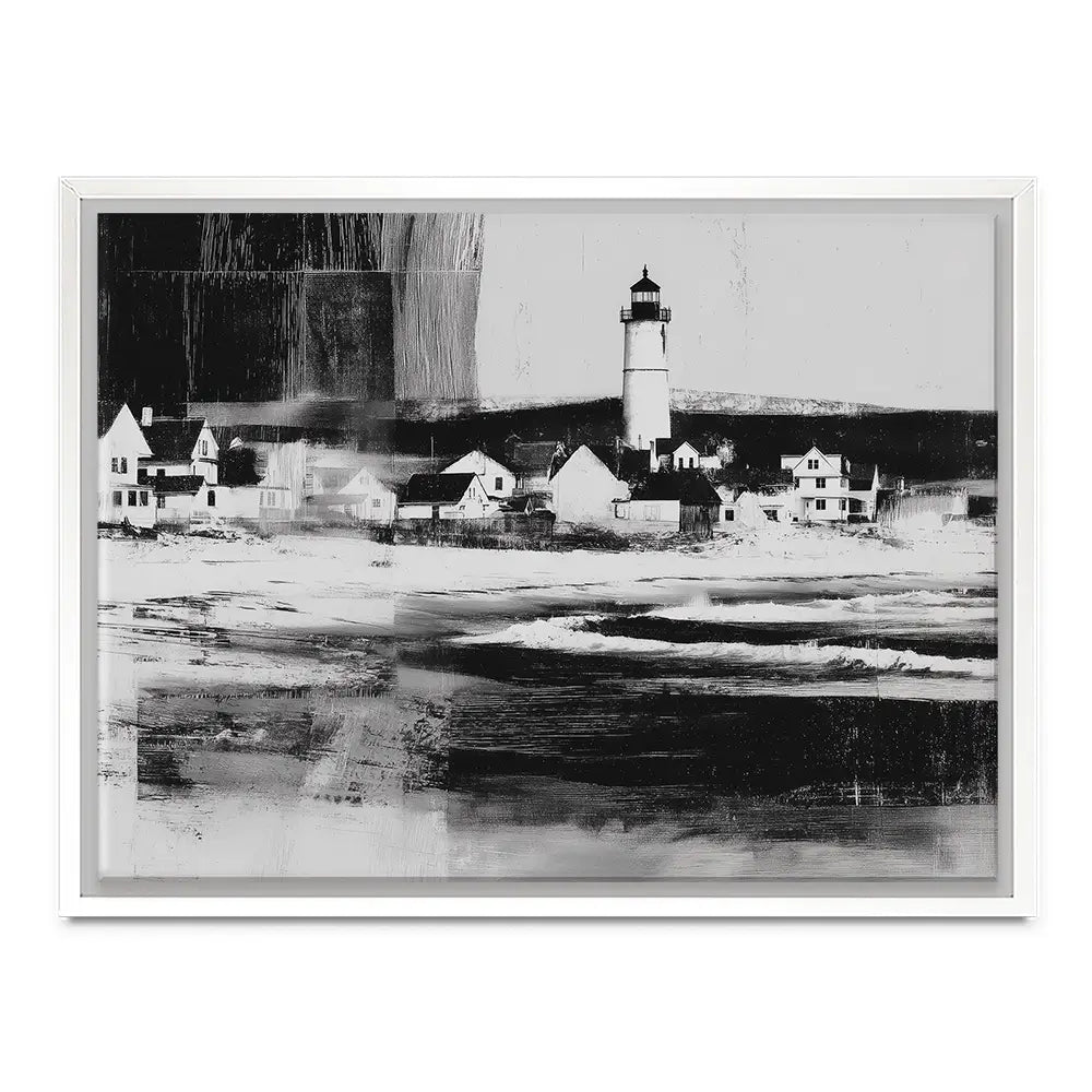 Lighthouse By The Ocean Canvas Print Lighthouse By The Ocean Canvas Print wall art product Chromatic Storm Studio