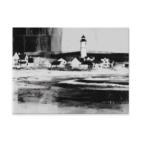 Lighthouse By The Ocean Canvas Print Lighthouse By The Ocean Canvas Print wall art product Chromatic Storm Studio