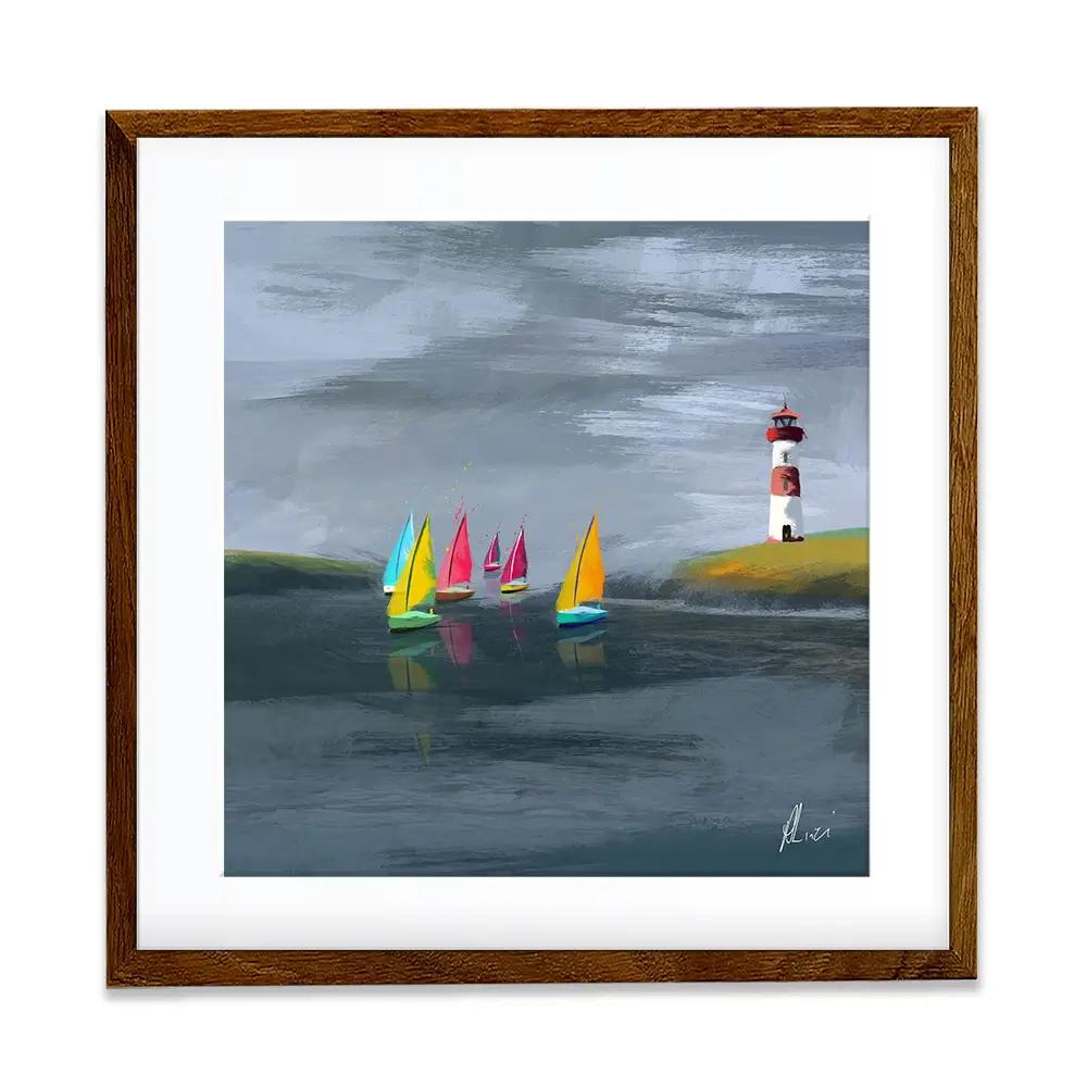 Lighthouse Framed Art Print Lighthouse Framed Art Print wall art product Aimee Linzi