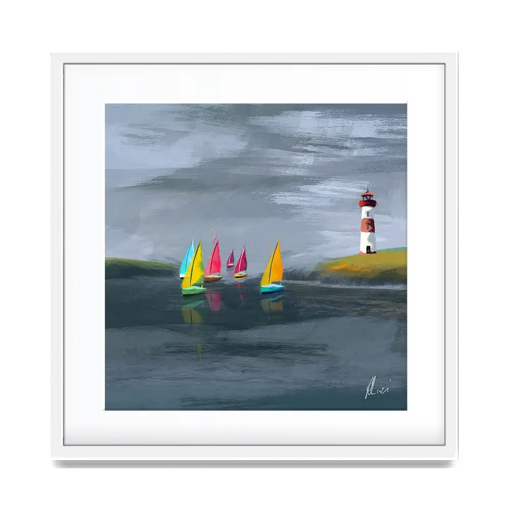 Lighthouse Framed Art Print Lighthouse Framed Art Print wall art product Aimee Linzi