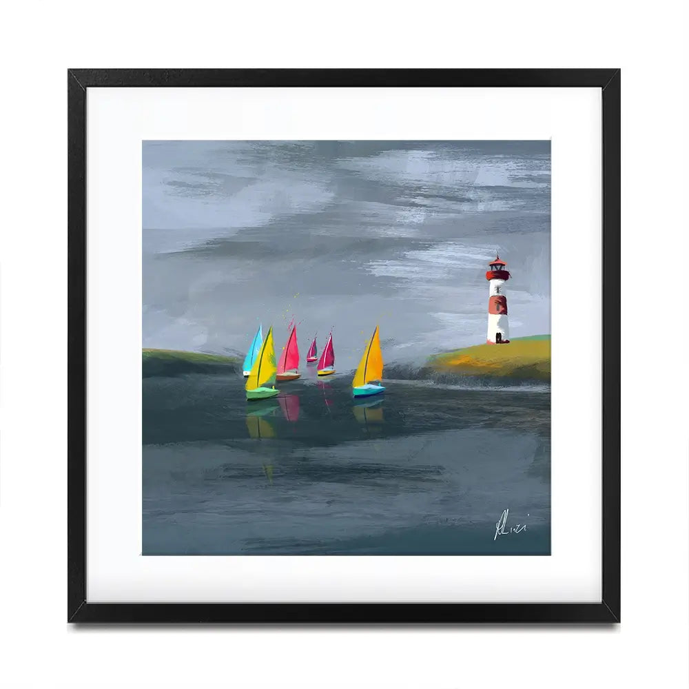 Lighthouse Framed Art Print Lighthouse Framed Art Print wall art product Aimee Linzi