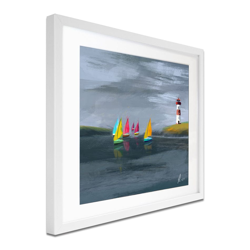 Lighthouse Framed Art Print wall art product Aimee Linzi