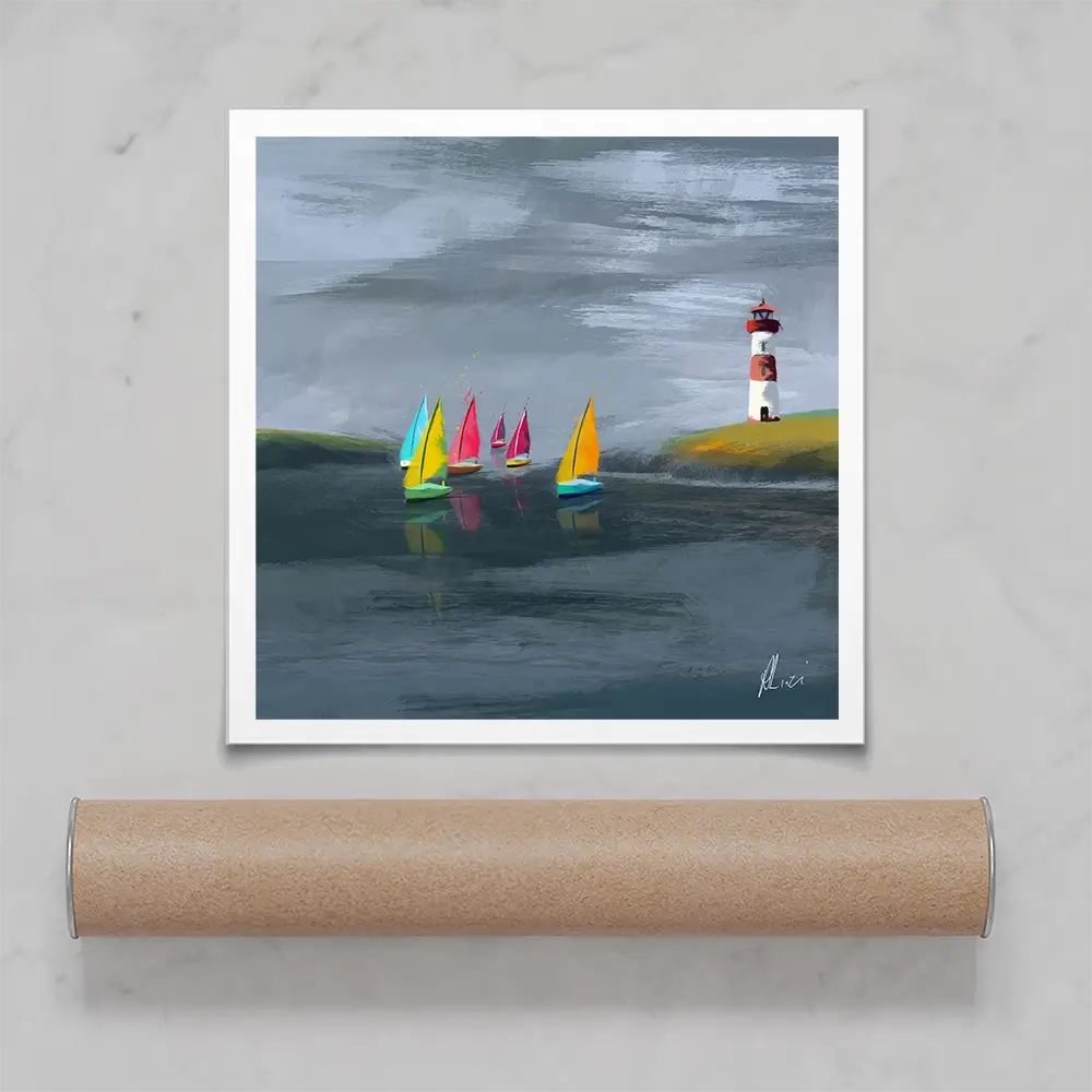 Lighthouse Square Art Print Lighthouse Square Art Print wall art product Aimee Linzi