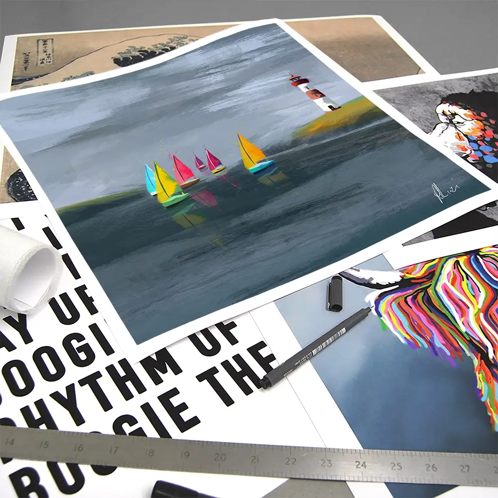 Lighthouse Square Art Print Lighthouse Square Art Print wall art product Aimee Linzi