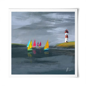 Lighthouse Square Art Print Lighthouse Square Art Print wall art product Aimee Linzi