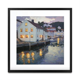 Lights In Windows Square Framed Art Print Lights In Windows Square Framed Art Print wall art product Tanya Ocean