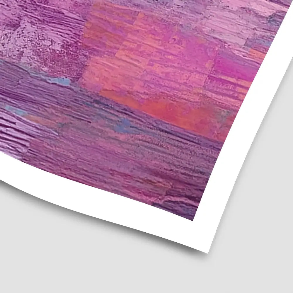 Lilac Patchwork Art Print Lilac Patchwork Art Print wall art product Tanya Ocean