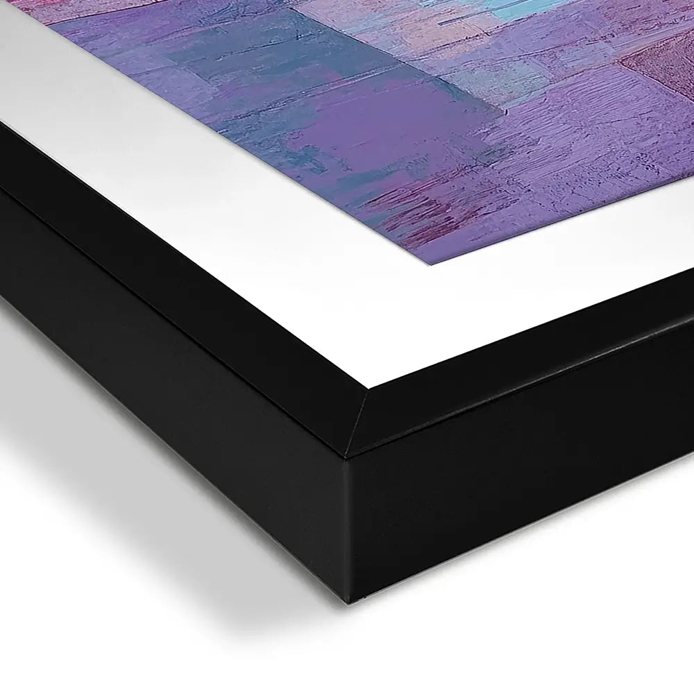 Lilac Patchwork Framed Art Print Lilac Patchwork Framed Art Print wall art product Tanya Ocean