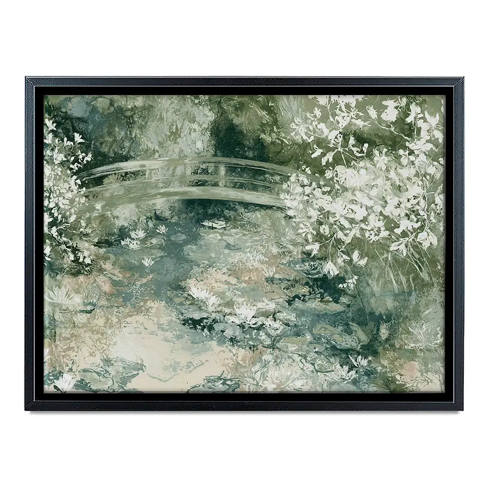 Lily Pond Bridge Canvas Print Lily Pond Bridge Canvas Print wall art product Chromatic Storm Studio