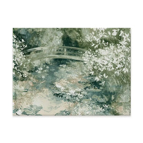 Lily Pond Bridge Canvas Print Lily Pond Bridge Canvas Print wall art product Chromatic Storm Studio