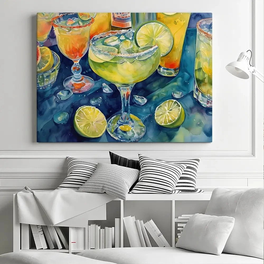 Lime Slice 2 Canvas Print Lime Slice 2 Canvas Print wall art product Art Print Shop