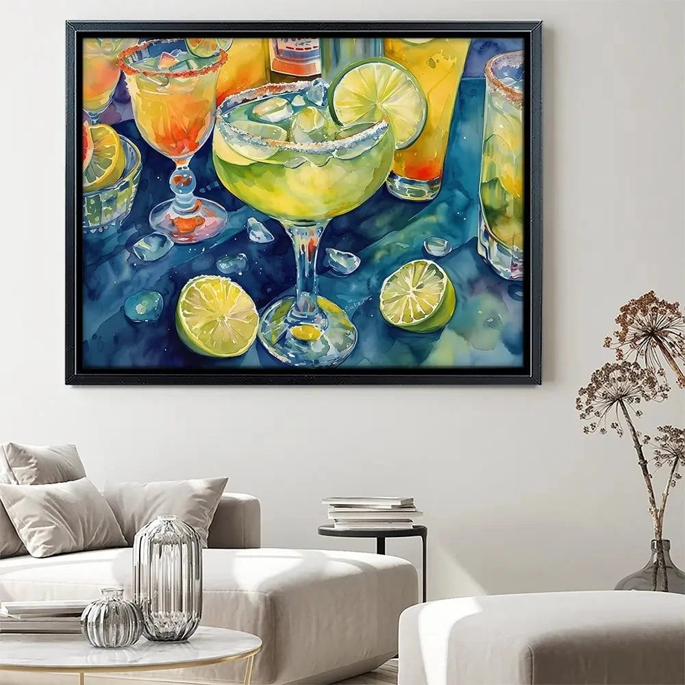 Lime Slice 2 Canvas Print Lime Slice 2 Canvas Print wall art product Art Print Shop