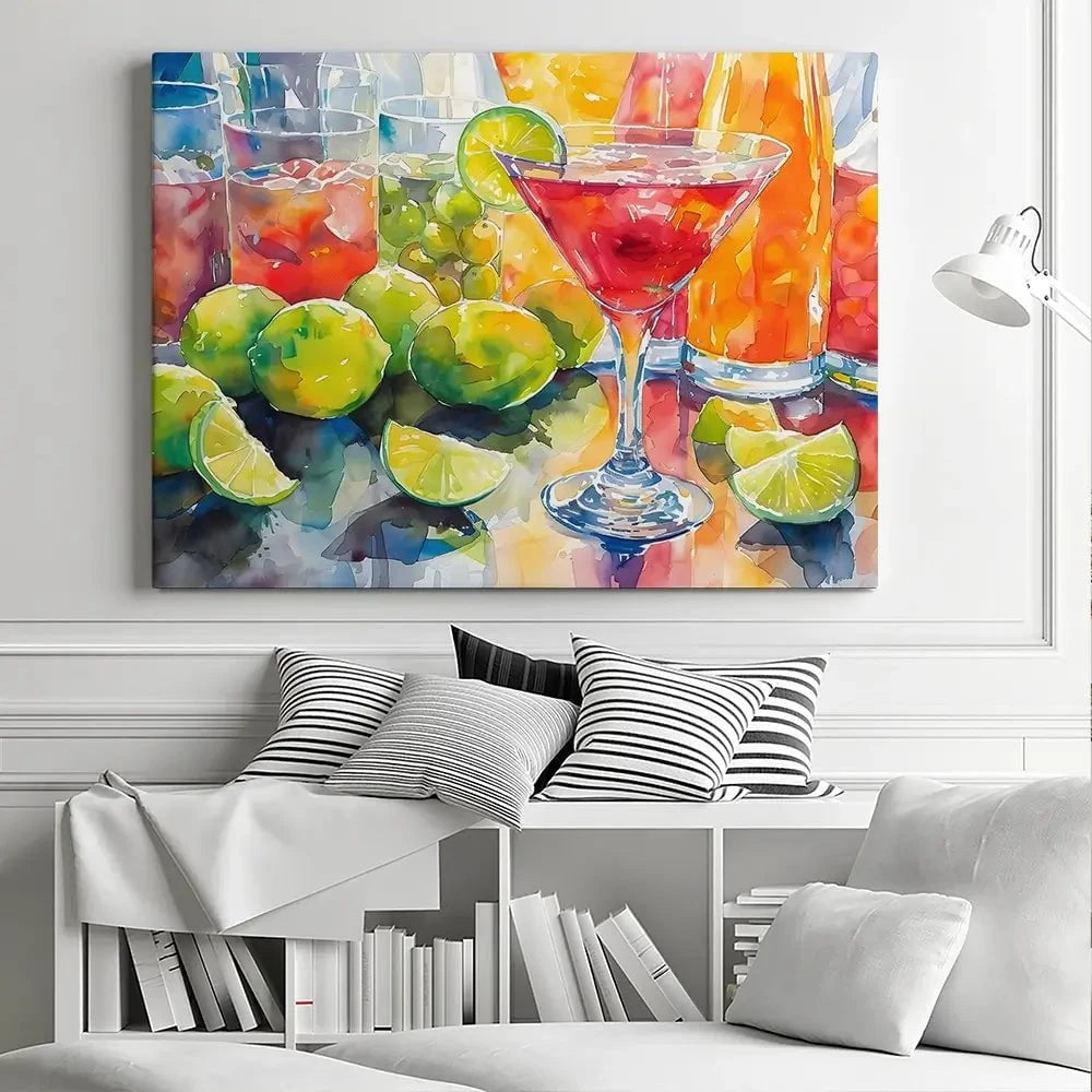 Lime Slice Canvas Print Lime Slice Canvas Print wall art product Art Print Shop