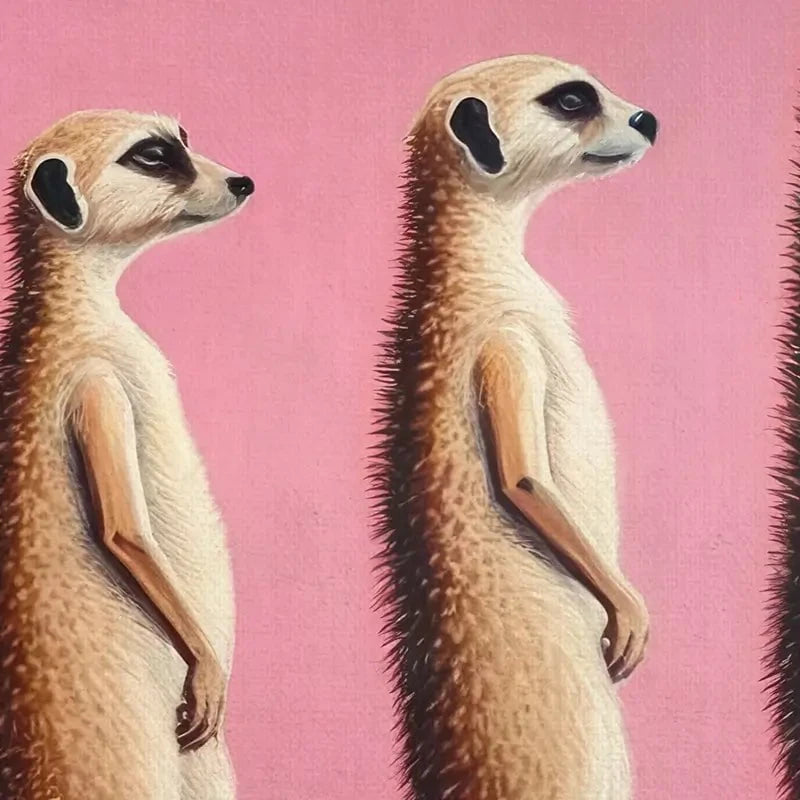 Line Of Meerkats Framed Art Print Line Of Meerkats Framed Art Print wall art product Svetlana Aleynikova