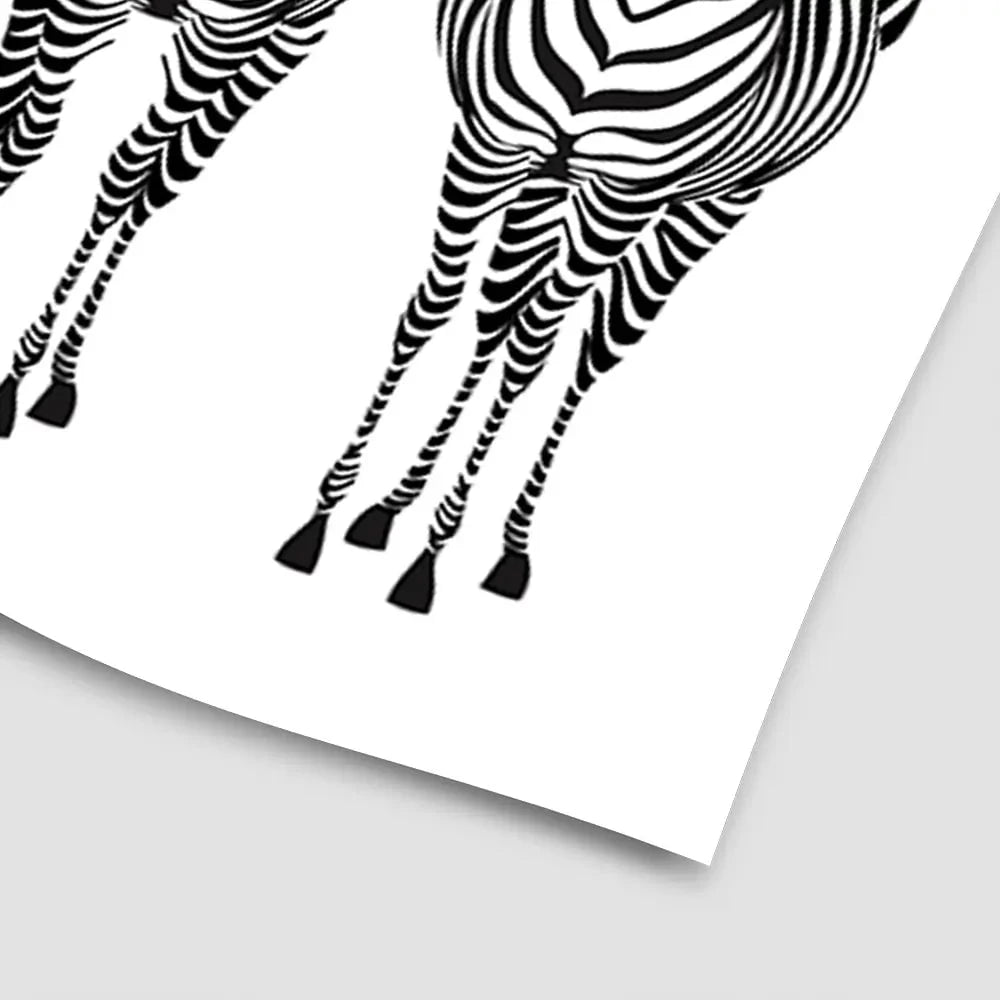 Line Of Zebras Art Print Line Of Zebras Art Print wall art product fresher / Shutterstock