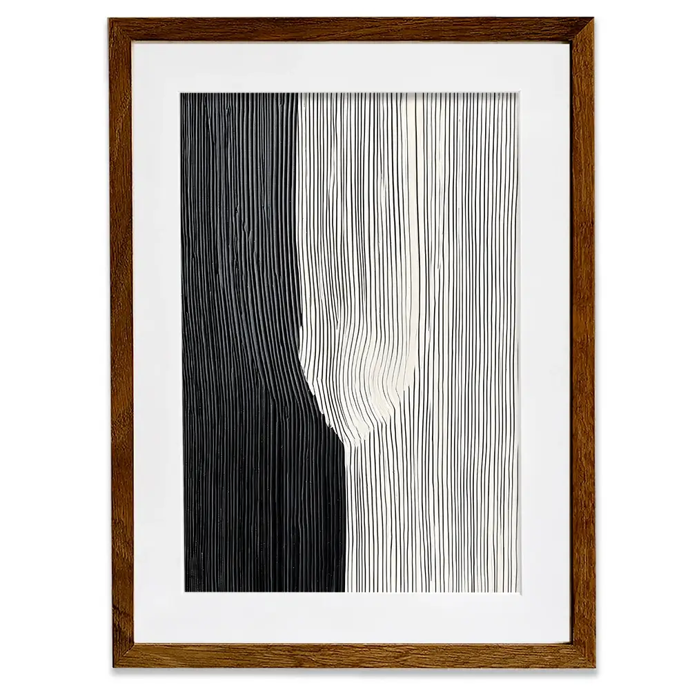 Lined Stripes Framed Art Print Lined Stripes Framed Art Print wall art product LSR Design Studio - Independent