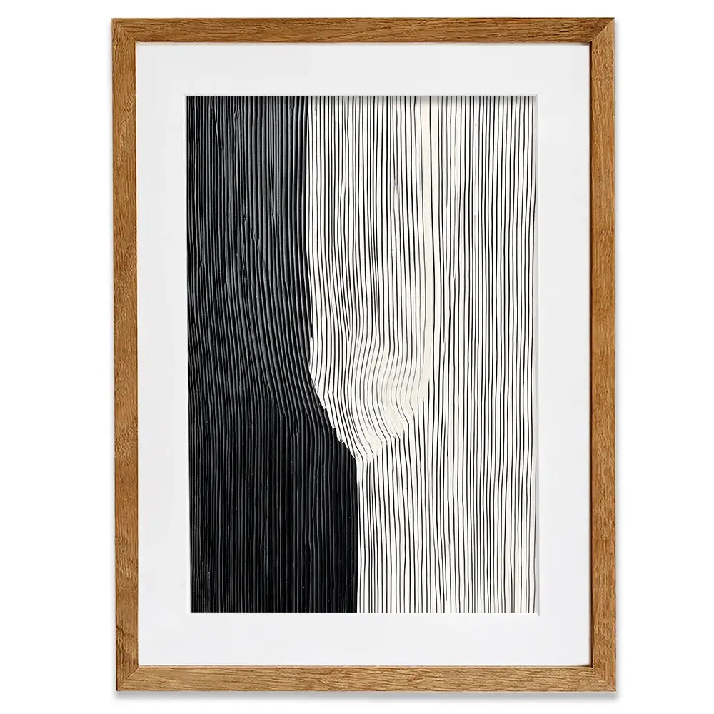 Lined Stripes Framed Art Print Lined Stripes Framed Art Print wall art product LSR Design Studio - Independent