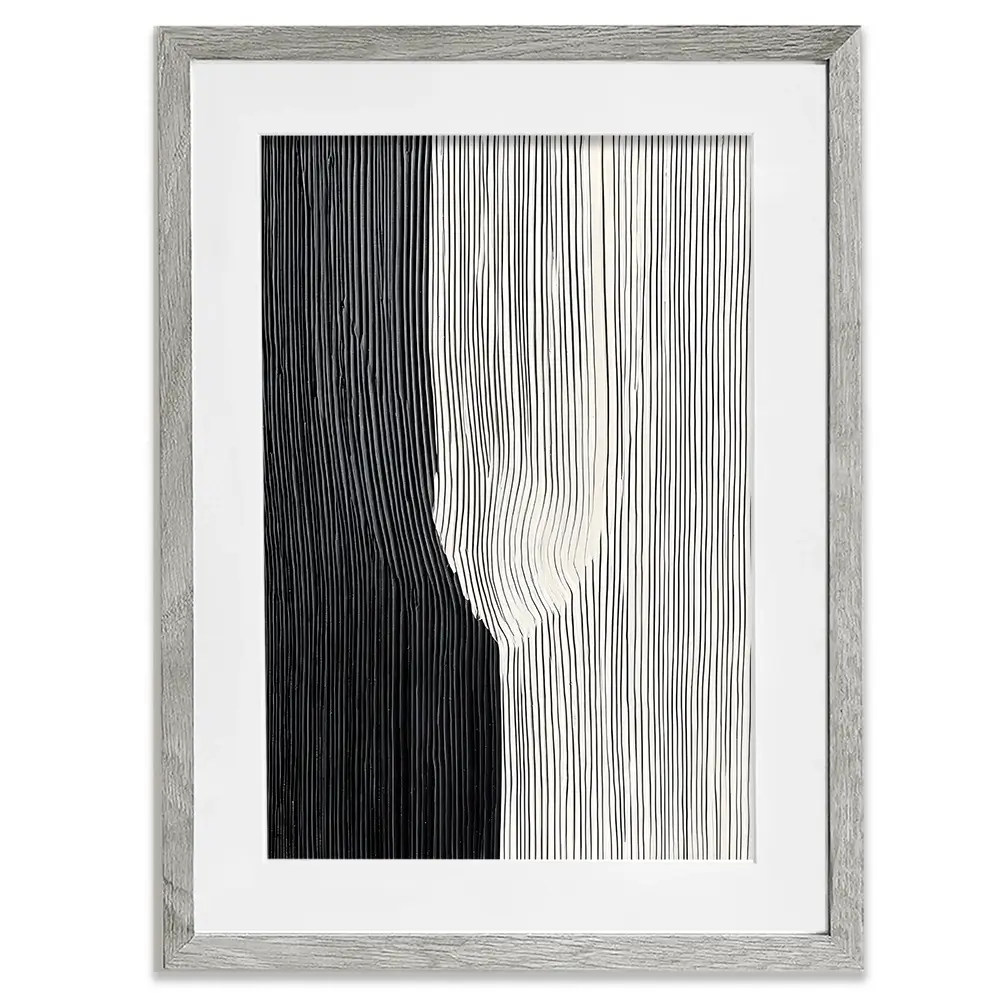 Lined Stripes Framed Art Print Lined Stripes Framed Art Print wall art product LSR Design Studio - Independent