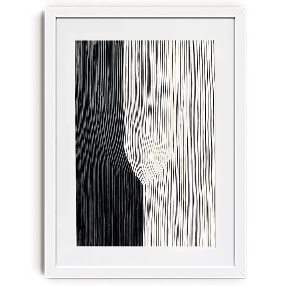 Lined Stripes Framed Art Print Lined Stripes Framed Art Print wall art product LSR Design Studio - Independent