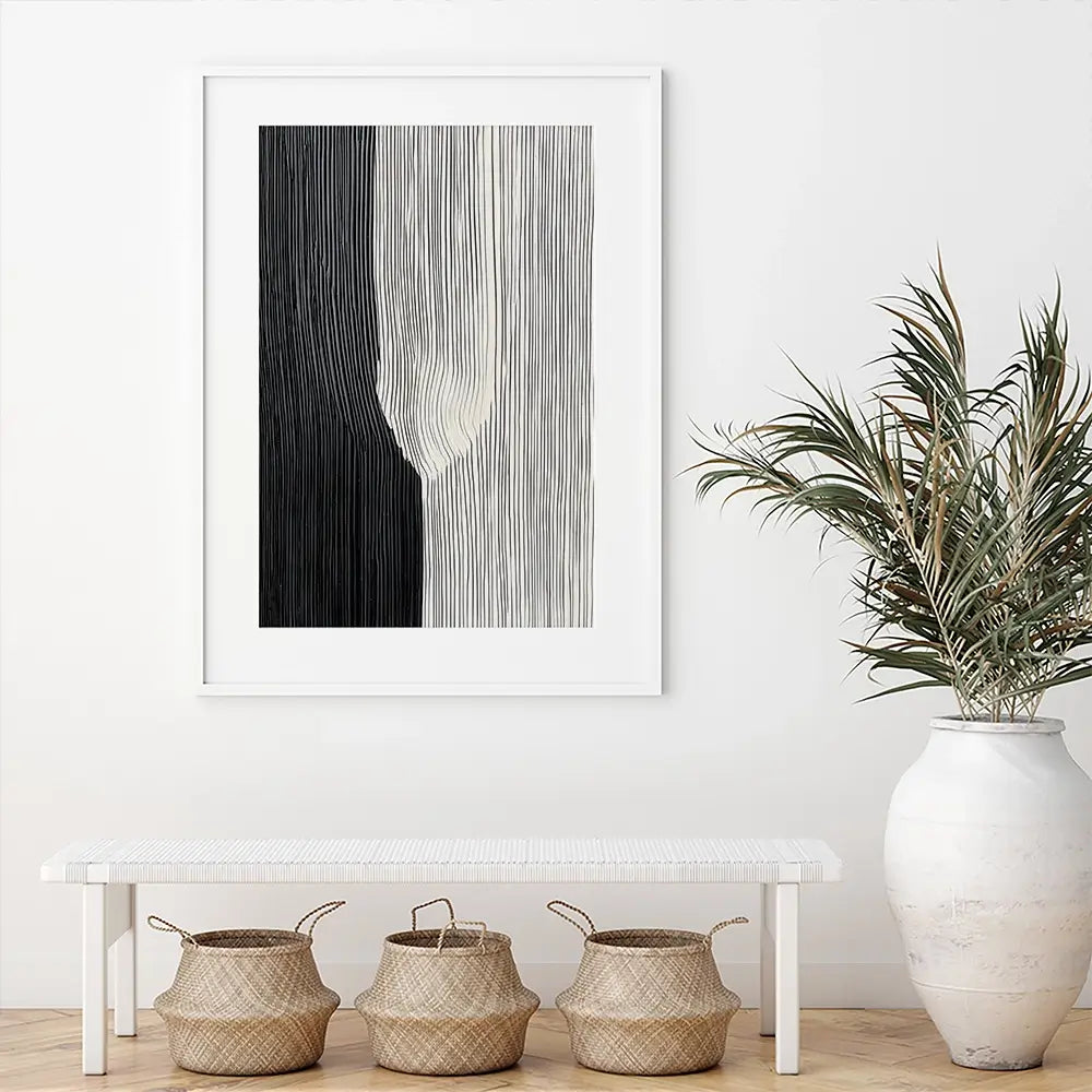 Lined Stripes Framed Art Print Lined Stripes Framed Art Print wall art product LSR Design Studio - Independent