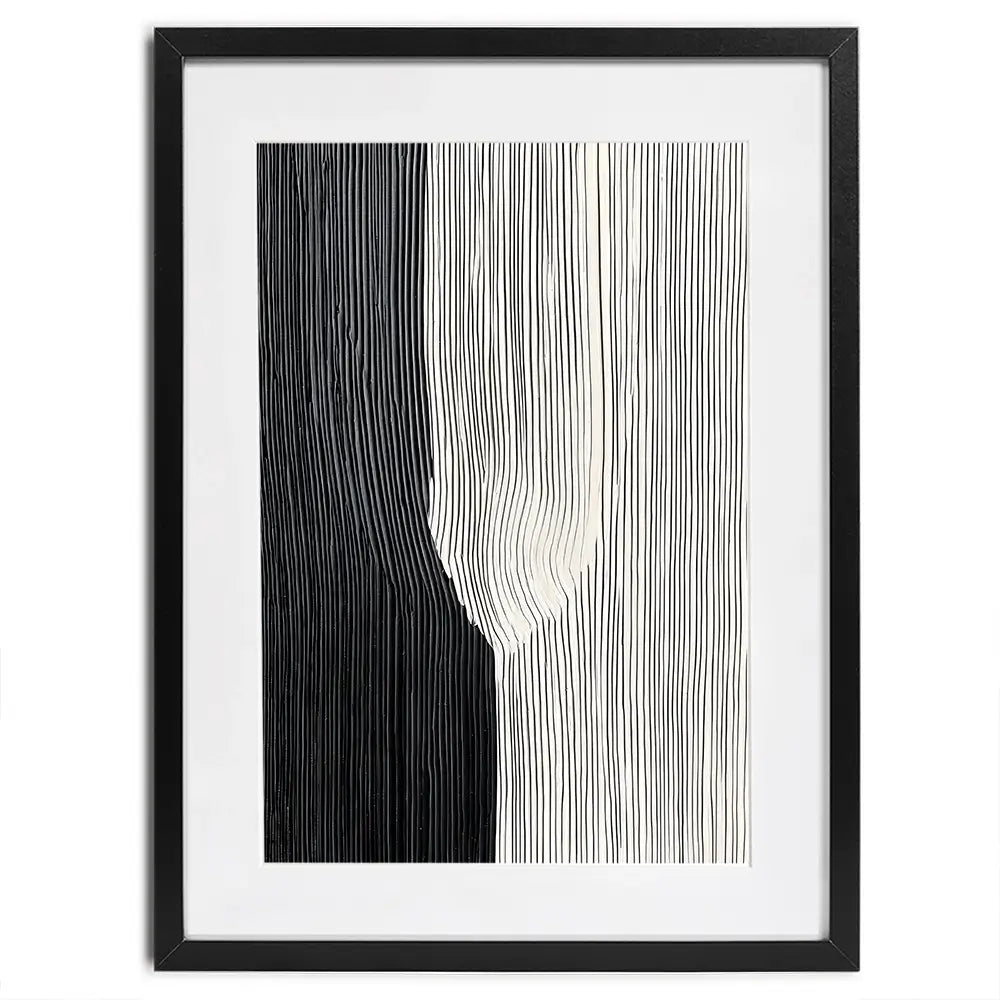 Lined Stripes Framed Art Print Lined Stripes Framed Art Print wall art product LSR Design Studio - Independent