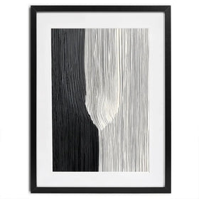 Lined Stripes Framed Art Print Lined Stripes Framed Art Print wall art product LSR Design Studio - Independent