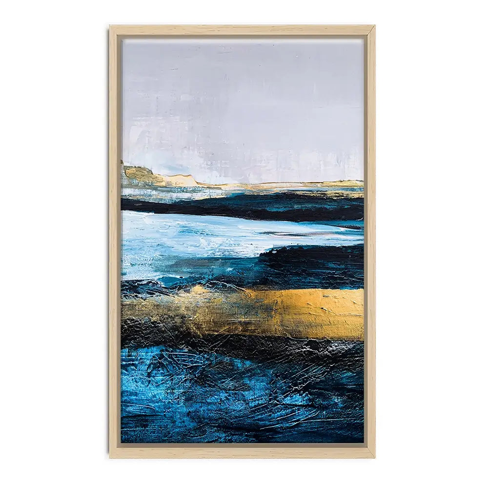 Lined With Blue Canvas Print Lined With Blue Canvas Print wall art product Adelina ART / Shutterstock