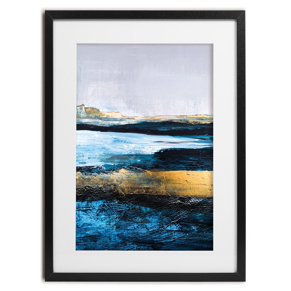 Lined With Blue Framed Art Print wall art product Adelina ART / Shutterstock