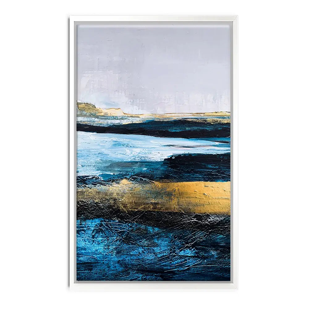 Lined With Blue Oversized Canvas Print Lined With Blue Oversized Canvas Print wall art product Adelina ART / Shutterstock