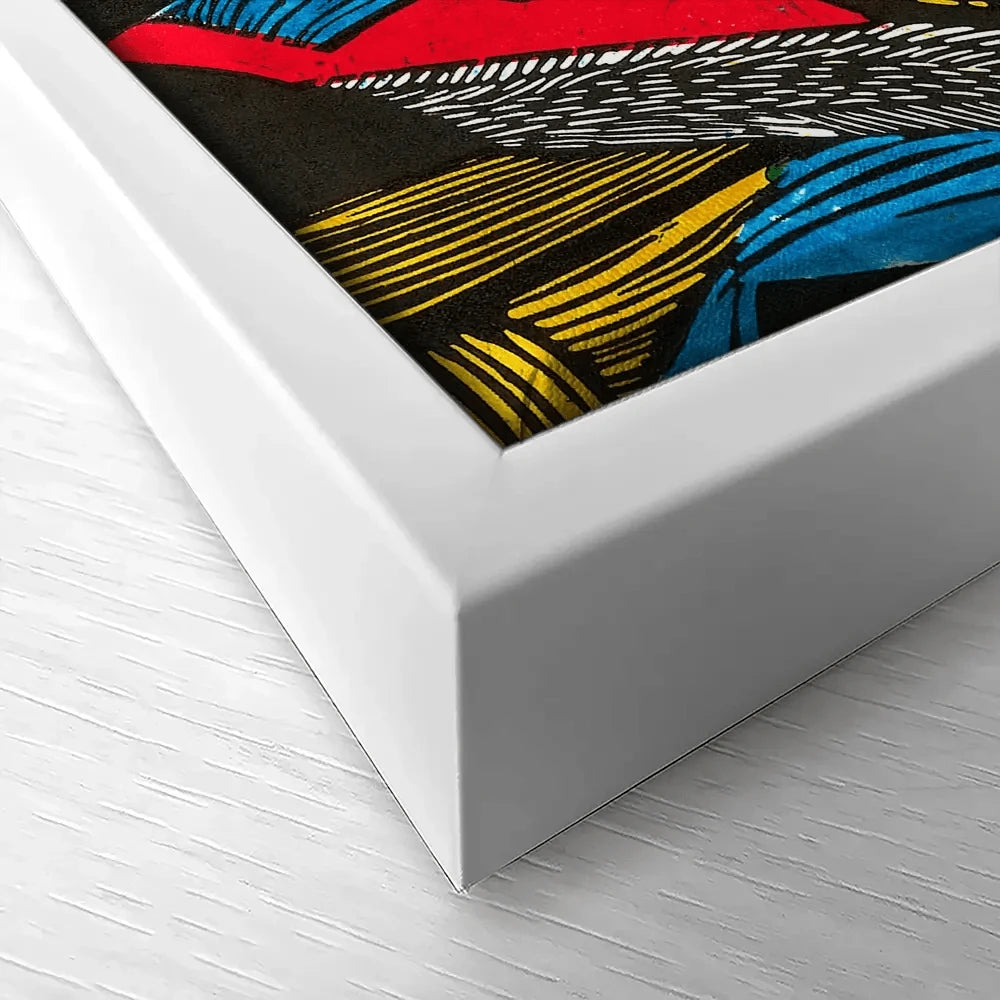 Linocut Faces Canvas Print Linocut Faces Canvas Print wall art product Sunnyisland / Shutterstock