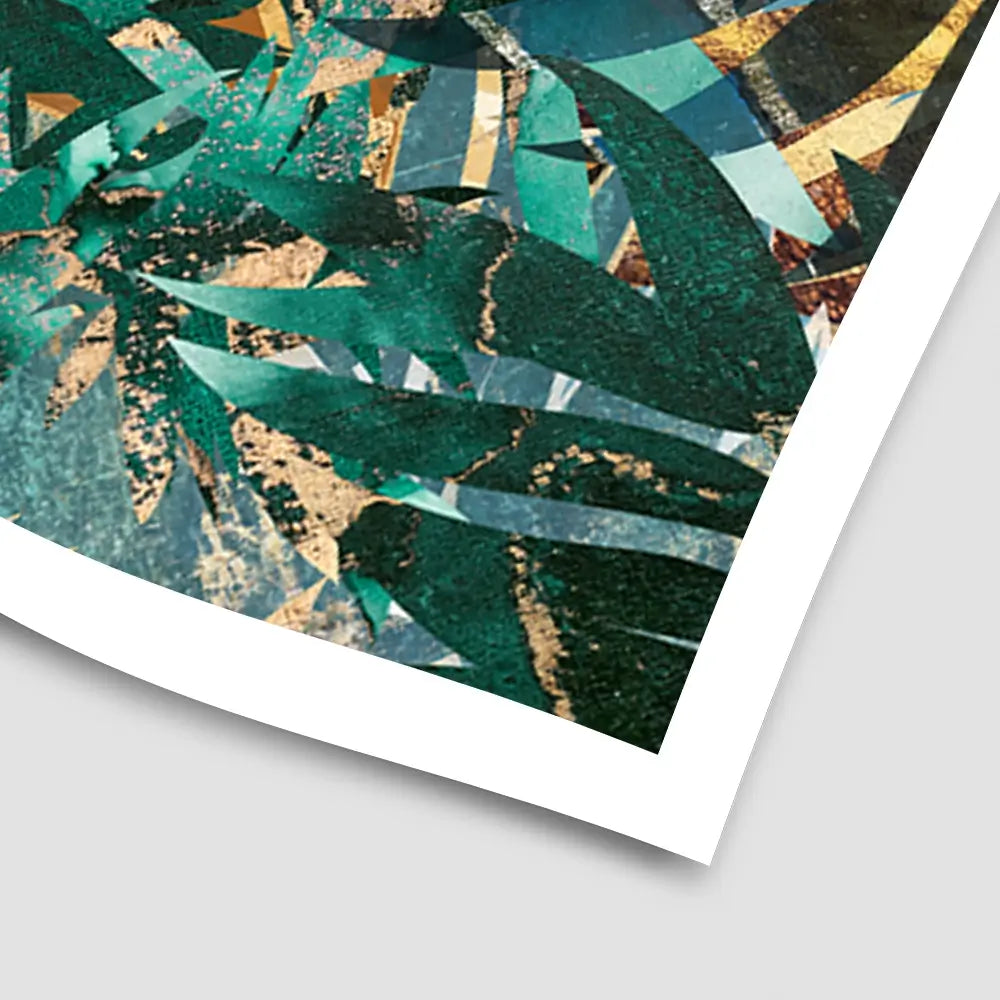 Lion Behind The Leaves Art Print Lion Behind The Leaves Art Print wall art product Sarah Manovski