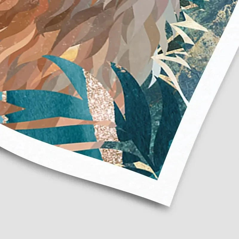 Lion In The Jungle Art Print Lion In The Jungle Art Print wall art product Sarah Manovski