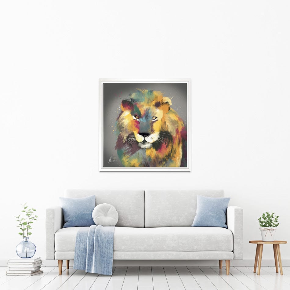 Lion Multi Canvas Print wall art product Aimee Linzi